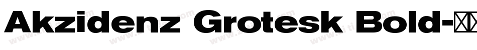 Akzidenz Grotesk Bold字体转换